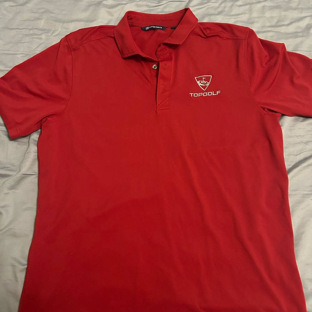 Cutter & Buck Red Polo Shirt Classic Style